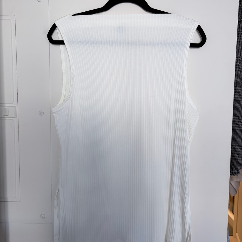 Old Navy White Ribbed Tank Top